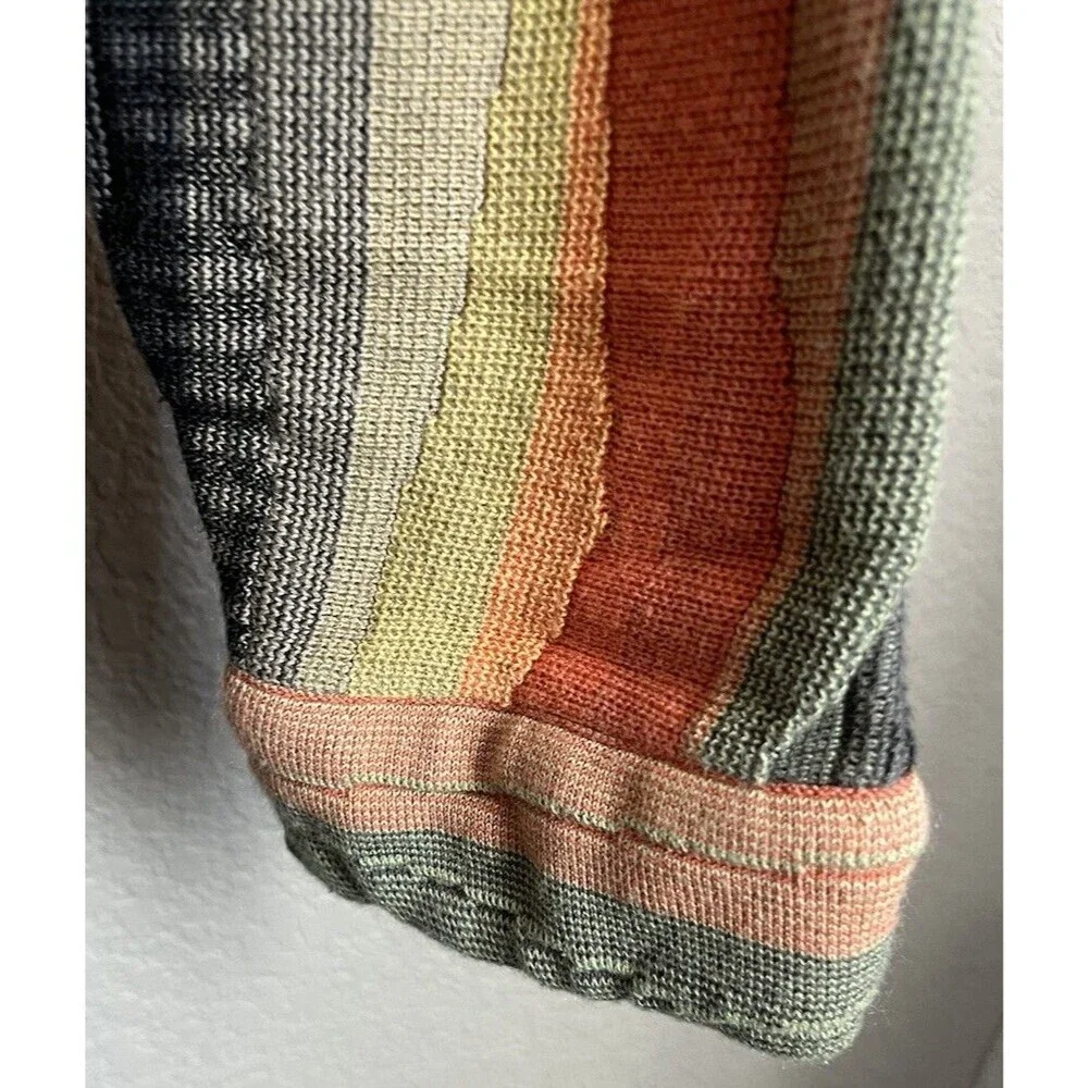 Carlo Colucci Men's 54 Multicolor Cotton Blend Sweater